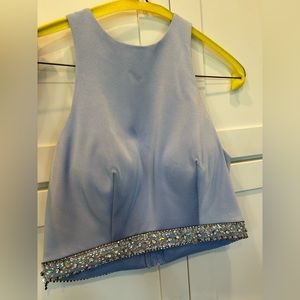 brand: prom girl. size: 6. color: light blue.